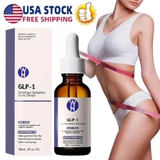 GLP-1 SlimFuse Drops High-Quality, Twice Daily, Boost Energy 30ML for Men&Women