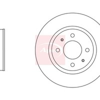 Hyundai I10 I Pa 2007-2018 Bremsscheibe Vorne (Einzeln) DSK2543