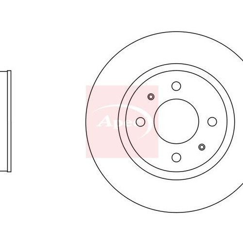 Hyundai I10 I Pa 2007-2018 Bremsscheibe Vorne (Einzeln) DSK2543-image