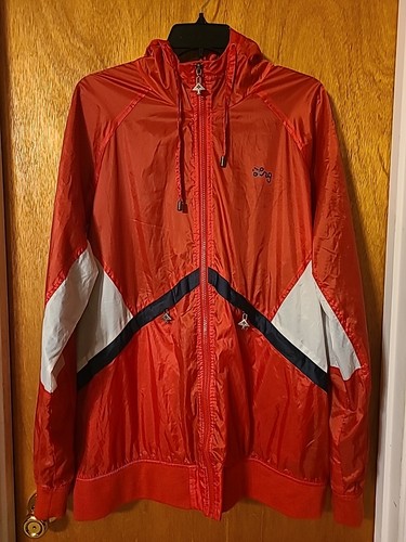 LRG Lifted Research Group Track Jacket Mens X Large Red Zull Zip Warm Up Pockets - Picture 11 of 22