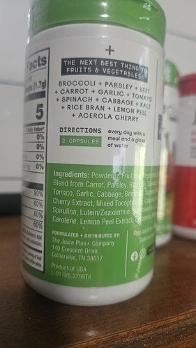 Juice Plus Fruit & Veggie Blend Capsules 4 Month Supply Sealed Bottles Exp 7/26 - Picture 2 of 6