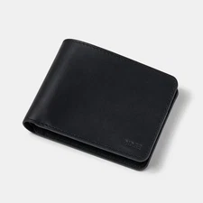 Ridge Billfold Leather Wallet - Midnight Black - RFID Protection