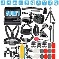 50-in-1 Action Camera Accessory Kit for Gopro Hero 13 12 11 10 9 + Dive Case US