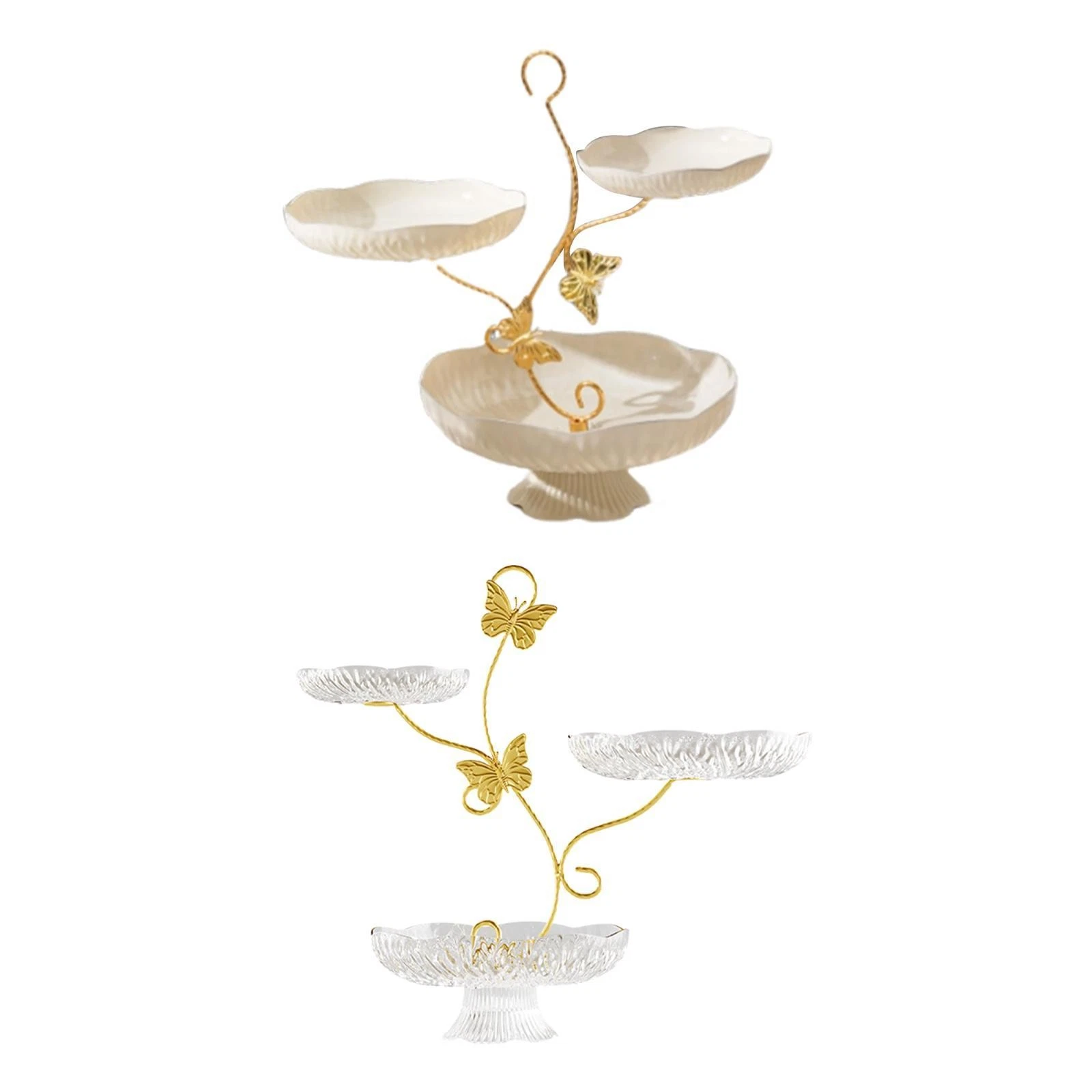3 Tier Fruit Bowl for Kitchen Counter,Fruit Basket Stand,Decorative Countertop