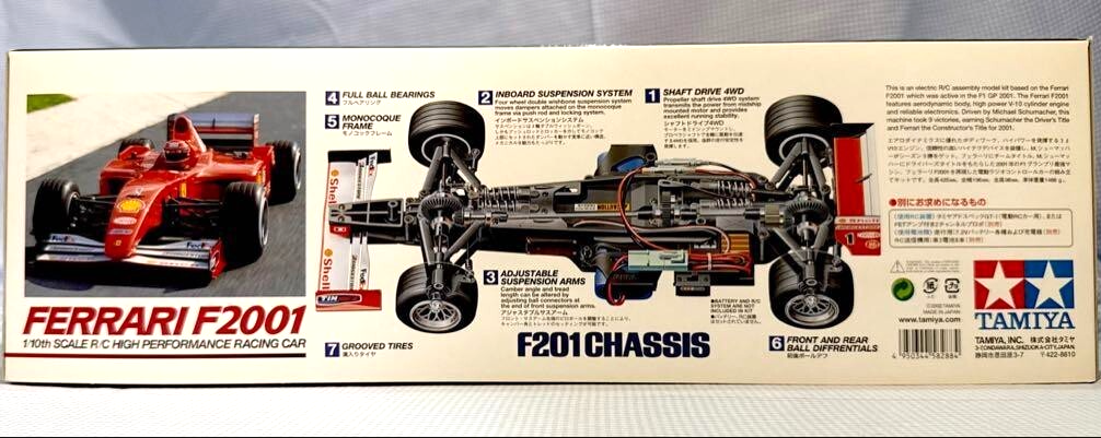 TAMIYA 1/10 FERRARI F2001 F201 Chassis with RS-540 Sport