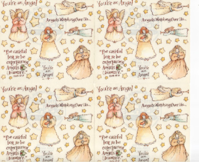 4 Sheets FMI Frances Meyer Scrapbook Stickers - Among Friends- Star Angels