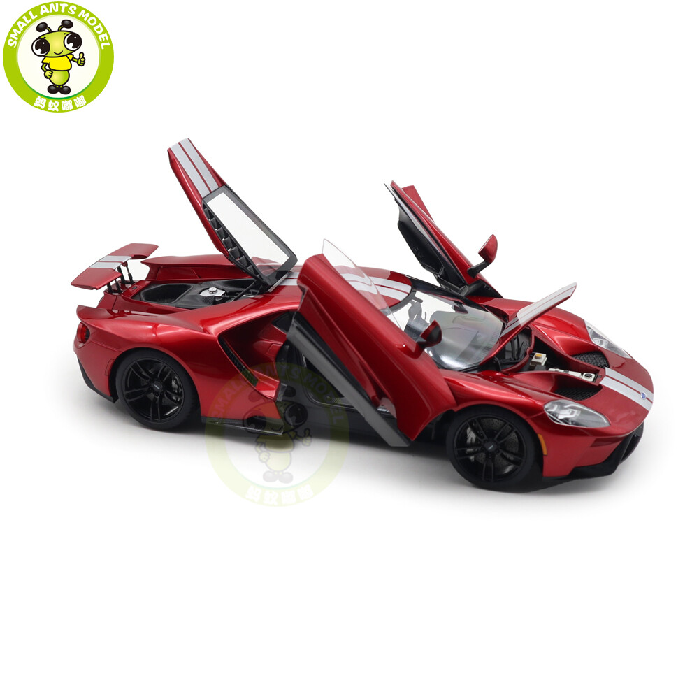 1/18 Autoart 72943 FORD GT 2017 Liquid Red / Silver Stripes Model