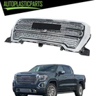 For GMC Sierra 1500 2019 2020 2021 Front Upper Grille Grill Assembly Full Chrome