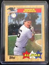 1987 Topps Wade Boggs #608 Red Sox All Star Card NM-MT FREE SHIPPING (read desc)