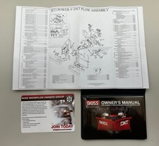 Boss Snowplow Owners Manual For Power V Straight-blades Plus Diagram Boss Snowplow Owners Manual For Power V Straight-blades Plus Diagram