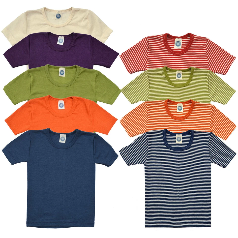 Cosilana Kinder Unterhemd Kurzarm Wolle/Seide kbT Shirt, Gr. 92-152 - Bild 1 von 1