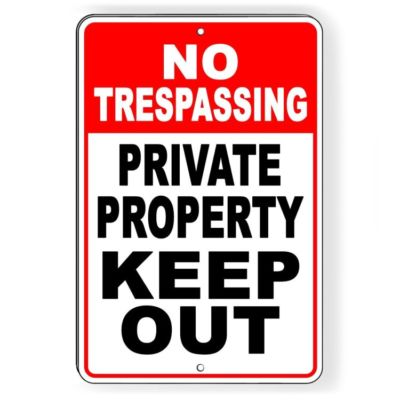 #ad #ad No Trespassing Private Property Keep Out Aluminum Metal Sign Do Not Enter SNT014 $38.48