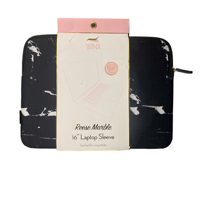 Winx Reese Marble 16 Inch Laptop Sleeve Fits Up To 15.6  Computer