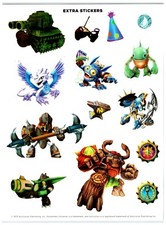 SKYLANDERS UNIVERSE CHARACTERS 8" x 11" Sticker Sheet Stickers M196 N