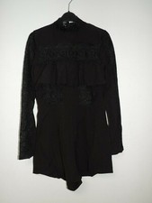 Caroline Receveur Lace Insert High Neck Playsuit Size UK 10 DH001 DD 20