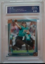 2021 2021 Panini Clearly Donruss Trevor Lawrence Rookie IGX 10 Jacksonville