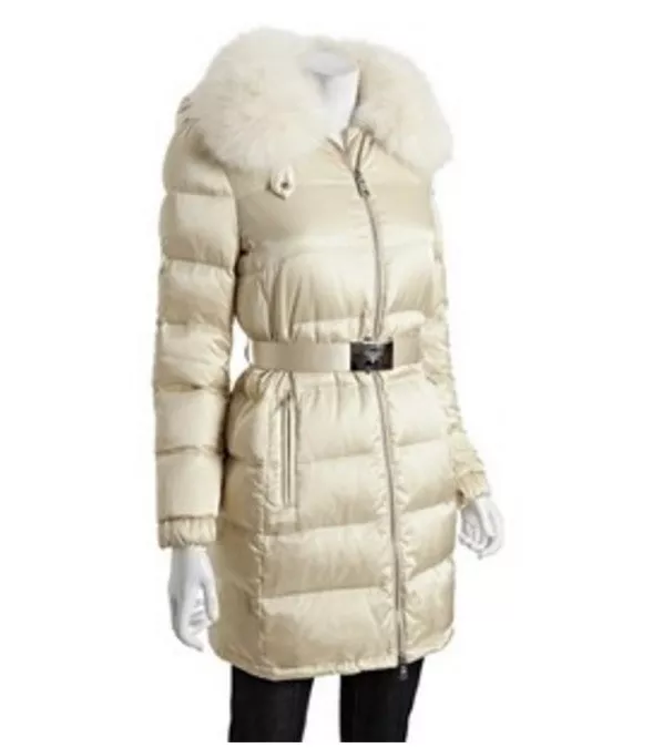 Prada fur top trimmed down jacket