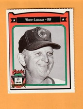 Whitey Lockman Baltimore Orioles 1991 Crown card #264 Gastonia North Carolina 8H
