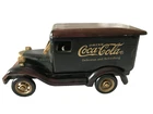 VINTAGE 1999 COCA COLA WOODEN PANEL DELIVERY TRUCK - WHEELS ROLL - ALL WOOD-8 IN