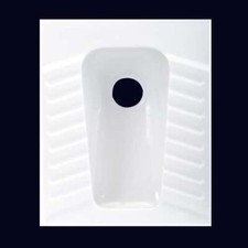 Asian Toilet WC Anglo Indian Turkish Style Low Level Ceramic White Squatting Pan