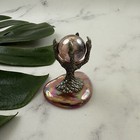 Metal and Glass Dragon Claw Decor Figure Statue Magical Fantasy Pewter Small