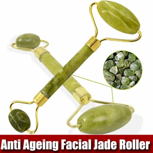 Jade Face Massage Roller Massager Tool Facial Hand Eye Neck Body Anti Ageing New - Picture 9 of 12