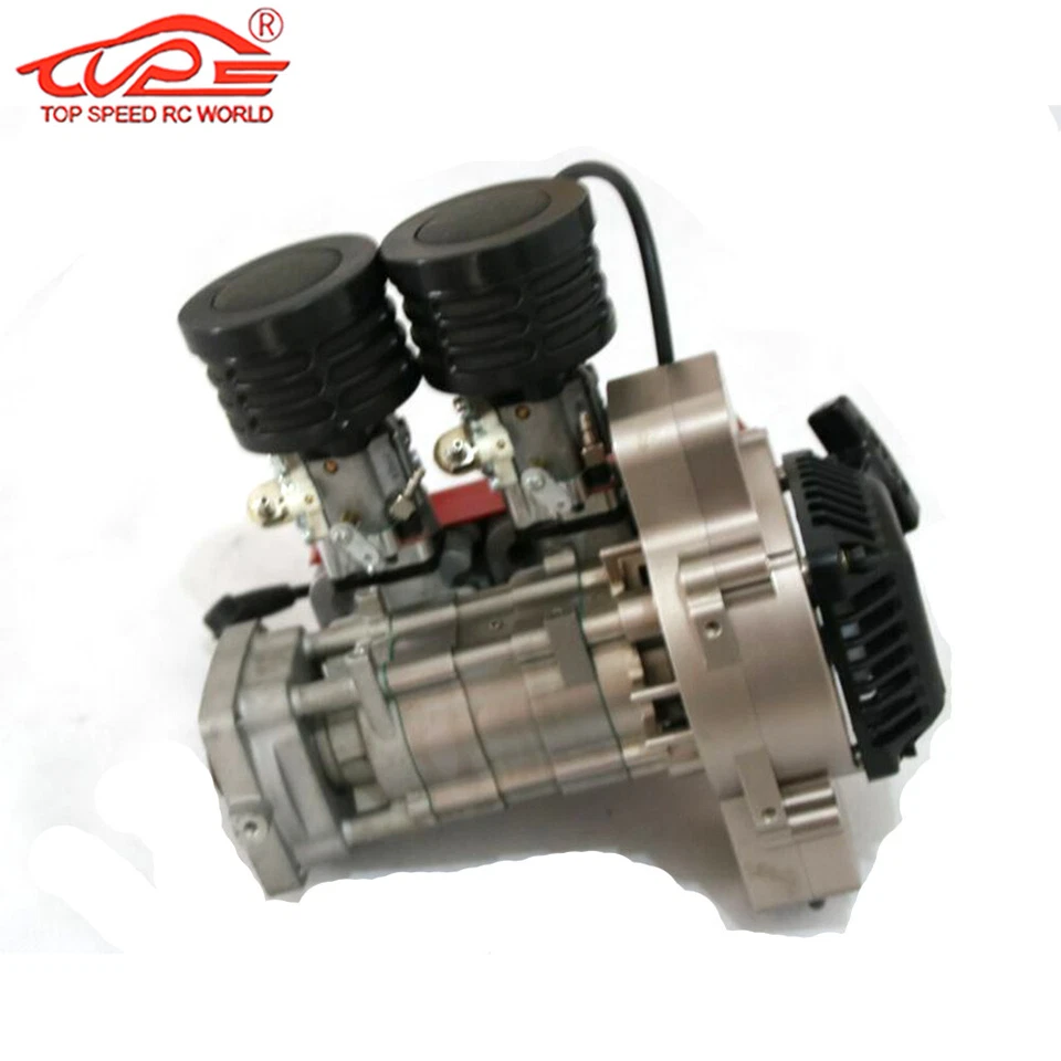 QJ1210 Twin-cylinder Engine for 1/5 HPI ROFUN RV KM BAJA Losi FG GoPed RedCat - Image 4 of 4