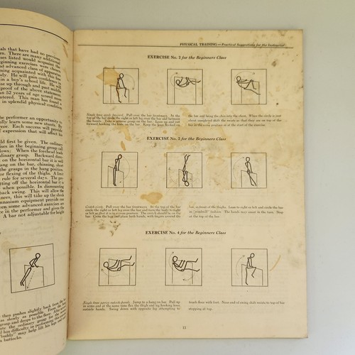 Physical Training Vintage Gymnastics Instructor Manual Gym Routines Fred Medart - Picture 5 of 10