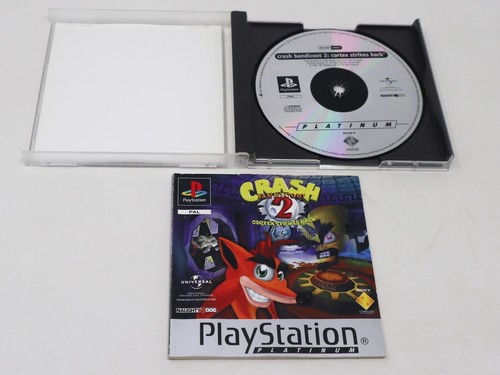 VINTAGE 1997 PLAYSTATION PS1 PLATINUM CRASH BANDICOOT 2 CORTEX STRIKES BACK PAL - Picture 8 of 9