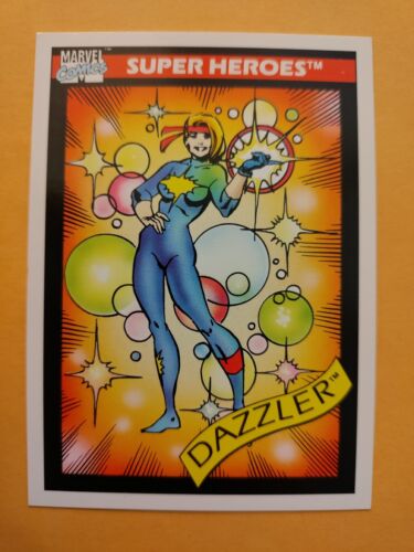 1990 Impel Marvel Universe Series 1 Karta kolekcjonerska #13 Dazzler Super Heroes  - Zdjęcie 1 z 2
