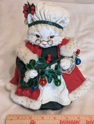 Vintage The Thickets at Sweetbriar Mrs. Claws CAT Christmas Is A Time for LOVE