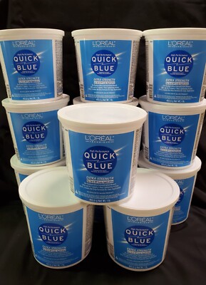 L'OREAL Quick Blue Extra Strength Powder Hair Bleach 1 lb (12 Pack)