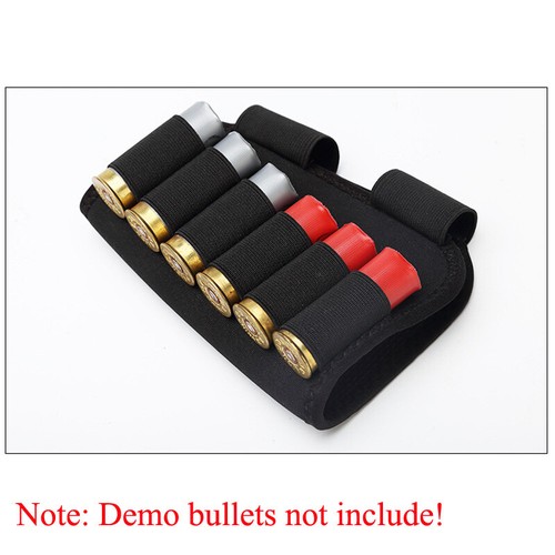 6 Rounds 12-18GA Gauge Shotgun Shell Holder Gun Ammo Cartridge Pouch Black Molle - Picture 2 of 10