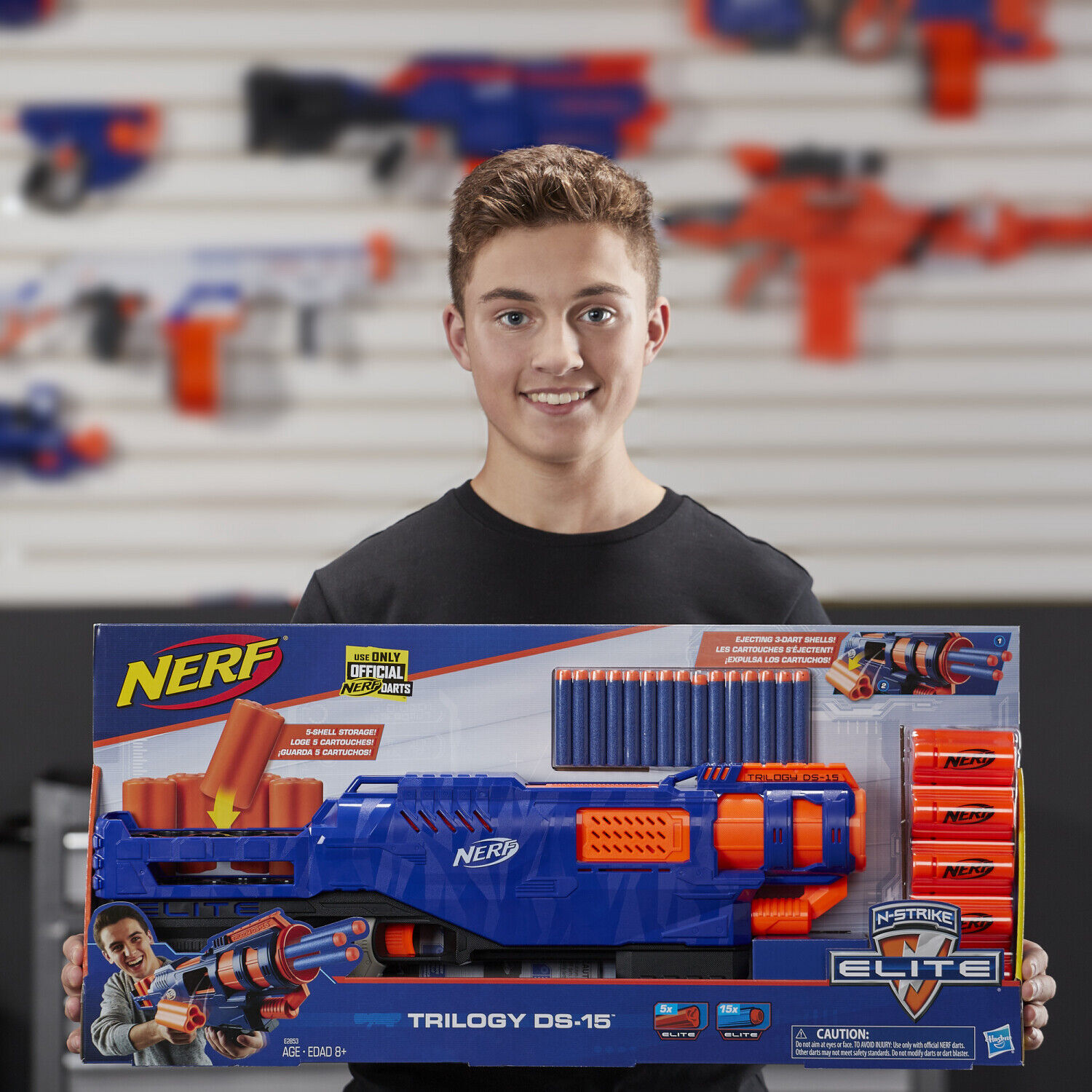 Pistola Nerf Elite Trilogy Ds15 Hasbro 