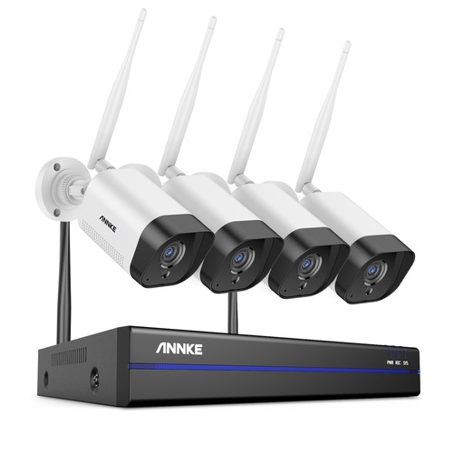 ANNKE Wireless 5MP 8CH NVR 3MP Security IP Camera System Outdoor Audio Recording
