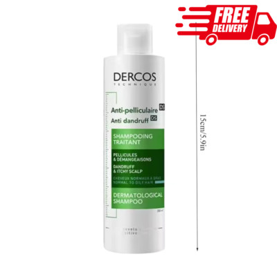 Vichy Dercos Anti-Dandruff Advanced Action Shampoo Normal to Oily Hair 200ml