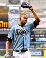 Enny Romero Tampa Bay Rays Signed 8x10 Photo LOM COA (PH1272)