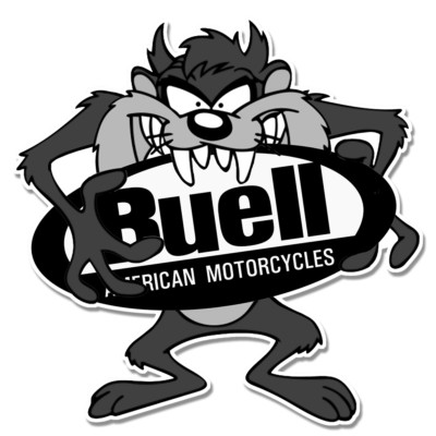 BUELL B/N TAZ Laminated Vinyl Sticker