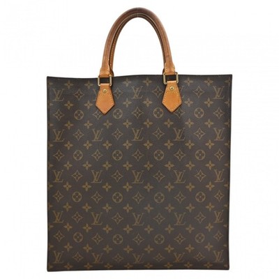 Echte LOUIS VUITTON Monogram Sac Plat Beuteltasche Tasche lv8928kk