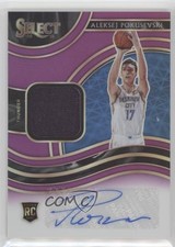 2020 Panini Select Rookie Jersey Purple Prizm 20/99 Aleksej Pokusevski Auto 0nr3
