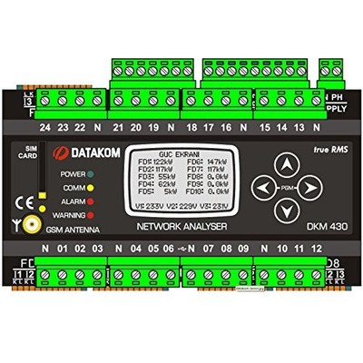 DATAKOM DKM-430-PRO Multiple Аnalyser, GPRS Modem, DC Power Supply