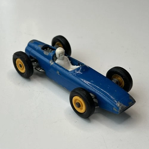 Lesney Matchbox BRM Racing Car (P261) Blue With Driver Vintage 1965 Diecast #52