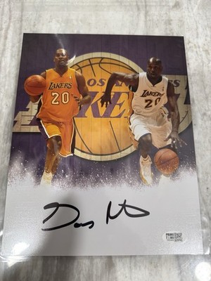 Gary Payton NBA Los Angeles Lakers signed Autographed Photo