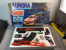 Vintage 1986 Aurora Camaro Challenge TOMY AFX Turbo Electric Race Set No. 8601