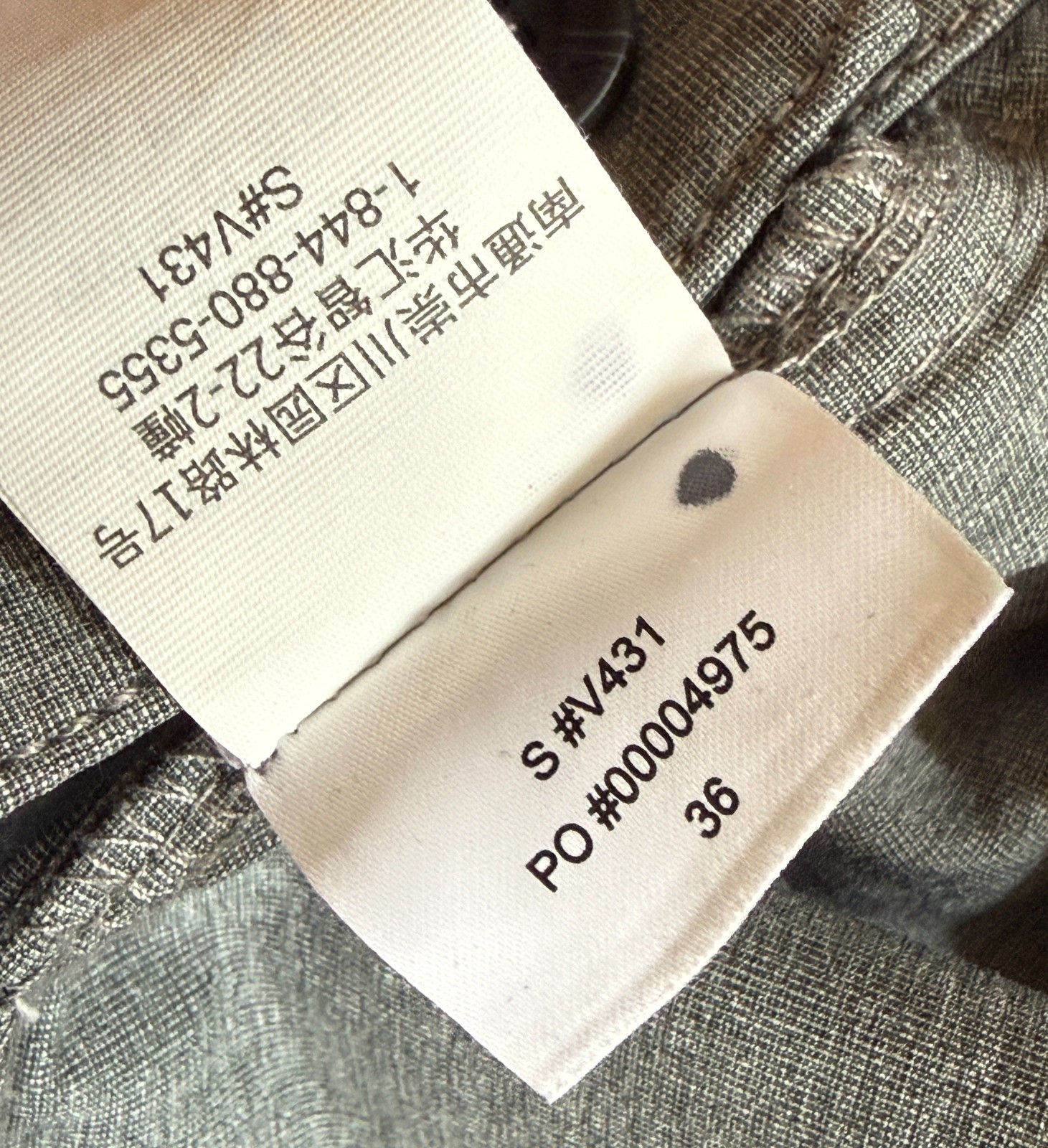VUORI V431 Men's Aim Cascade Pants Chino "Rare Sample Sale" 36x29 Gray Golf image 6