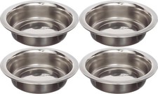 4 Pack Stainless Steel Cat  Dog Bowls, 8 8 FL OZ, Silver Stainless Steel 