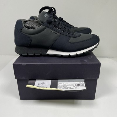PRADA Nylon Matchrace Sneakers - 4E2942 - Navy Blue Gren - US 7 