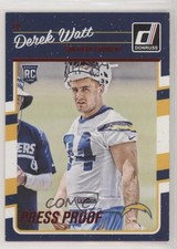 2016 Donruss Rookies Press Proof Red Derek Watt #314 03xg