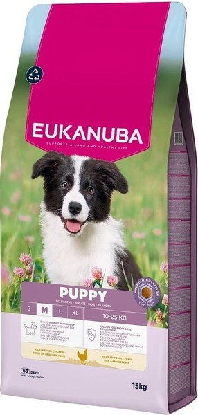 Eukanuba Puppy Trockenfutter Mit Huhn FüR Welpen MittelgroßEr Rassen 15 Kg-image
