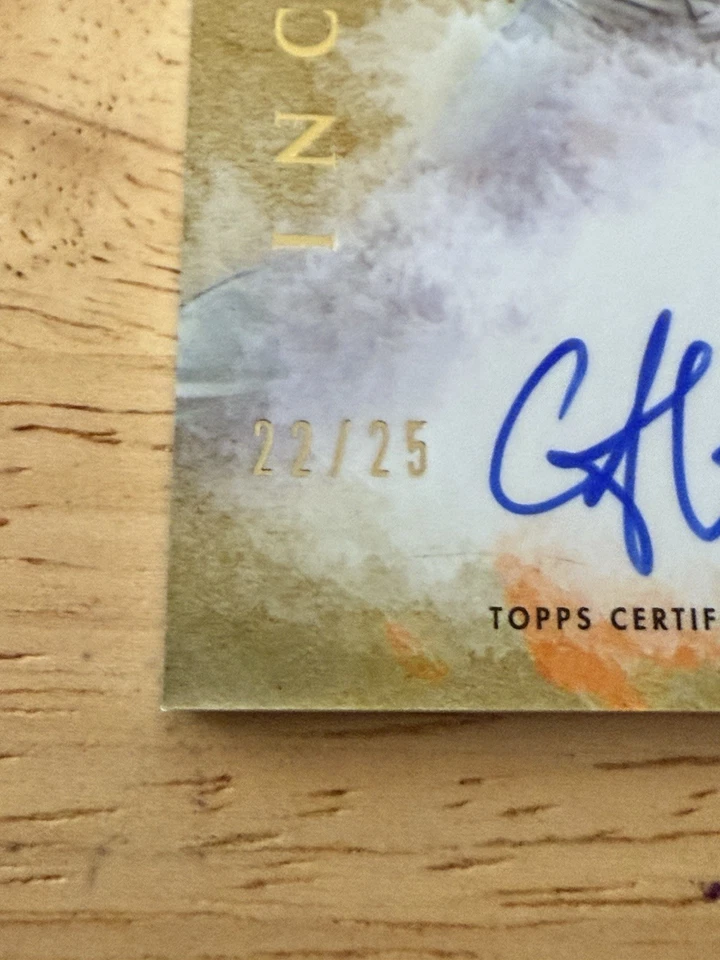 CJ Van Eyk 2021  Bowman Chrome On Card Auto /25 Blue Jays - Image 2 of 4